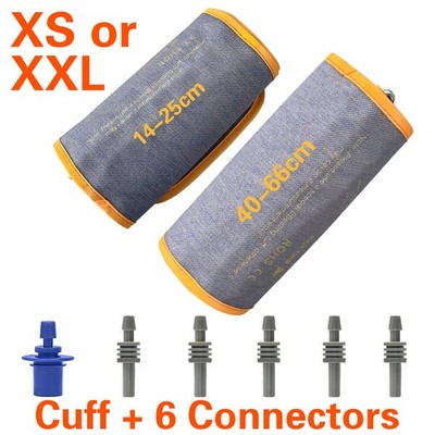 XS or XXL Replacement Cuff for Arm Blood Pressure Monitor BP Cuff & 6Connectors