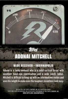 Adonai Mitchell Rookie - 2024 Topps Resurgence - Voltaic