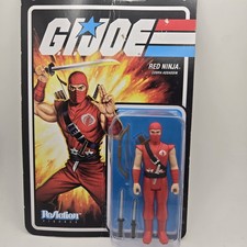 GI Joe Red Ninja ReAction Super 7 Figure 3.75  New
