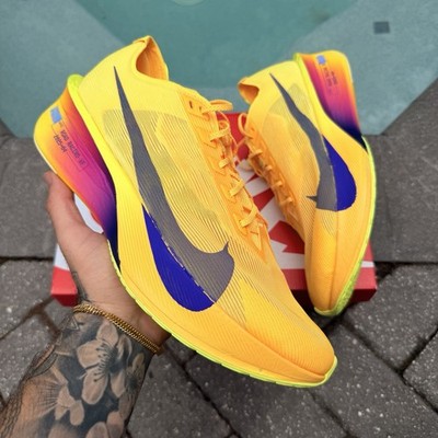 NIKE ZOOMX VAPORFLY NEXT% 4 CITRON PULSE RUNNING SHOES MENS SIZE 13 HF6414-800
