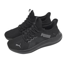 Puma Softride Enzo 5 Slip Tech Black Grey Men Unisex Road Running Shoe 312581-06