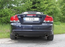 FOX Sportauspuff Volvo C70 Typ M, Bj. 2005-2013, Endrohr 115x85mm oval re/li