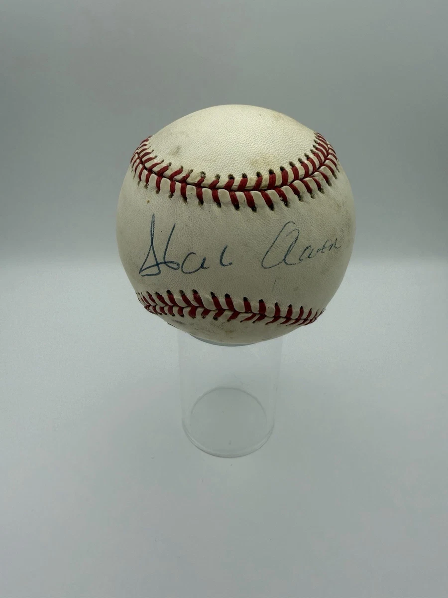 James Spence Authentication (JSA) Hank Aaron MLB Original