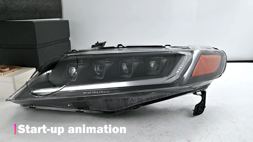 Pair Full LED Headlights For 2006-2011 Honda Civic Sedan Sequential Head Lamps - Video 1 of 1