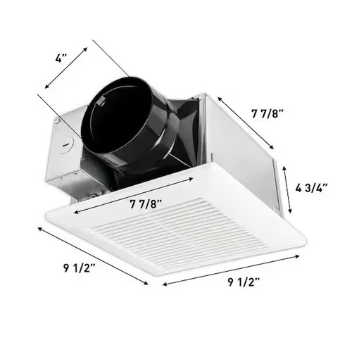 Panasonic Whisper Mighty 70/90 CFM Ceiling/Wall Exhaust Fan MISSING COVER” - Picture 5 of 9