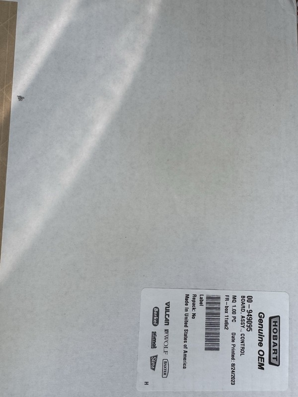Hobart 00-949095 Control Board Assembly FT1000