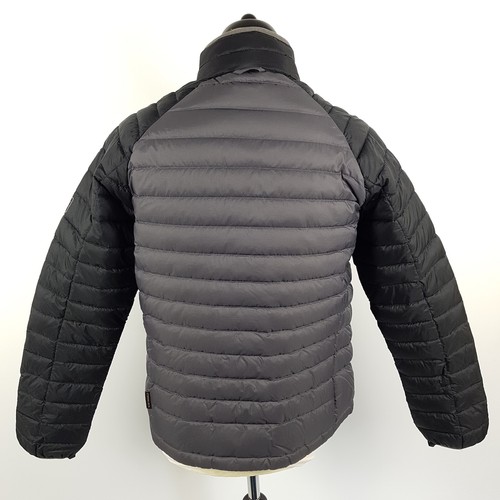 Piumino Jack Wolfskin uomo M grigio nero Stormlock 700 trapuntato giacca - Foto 5 di 11