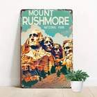 Tin Metal Signs Home Décor Aluminum Vintage Mount Rushmore National Park Waterpr