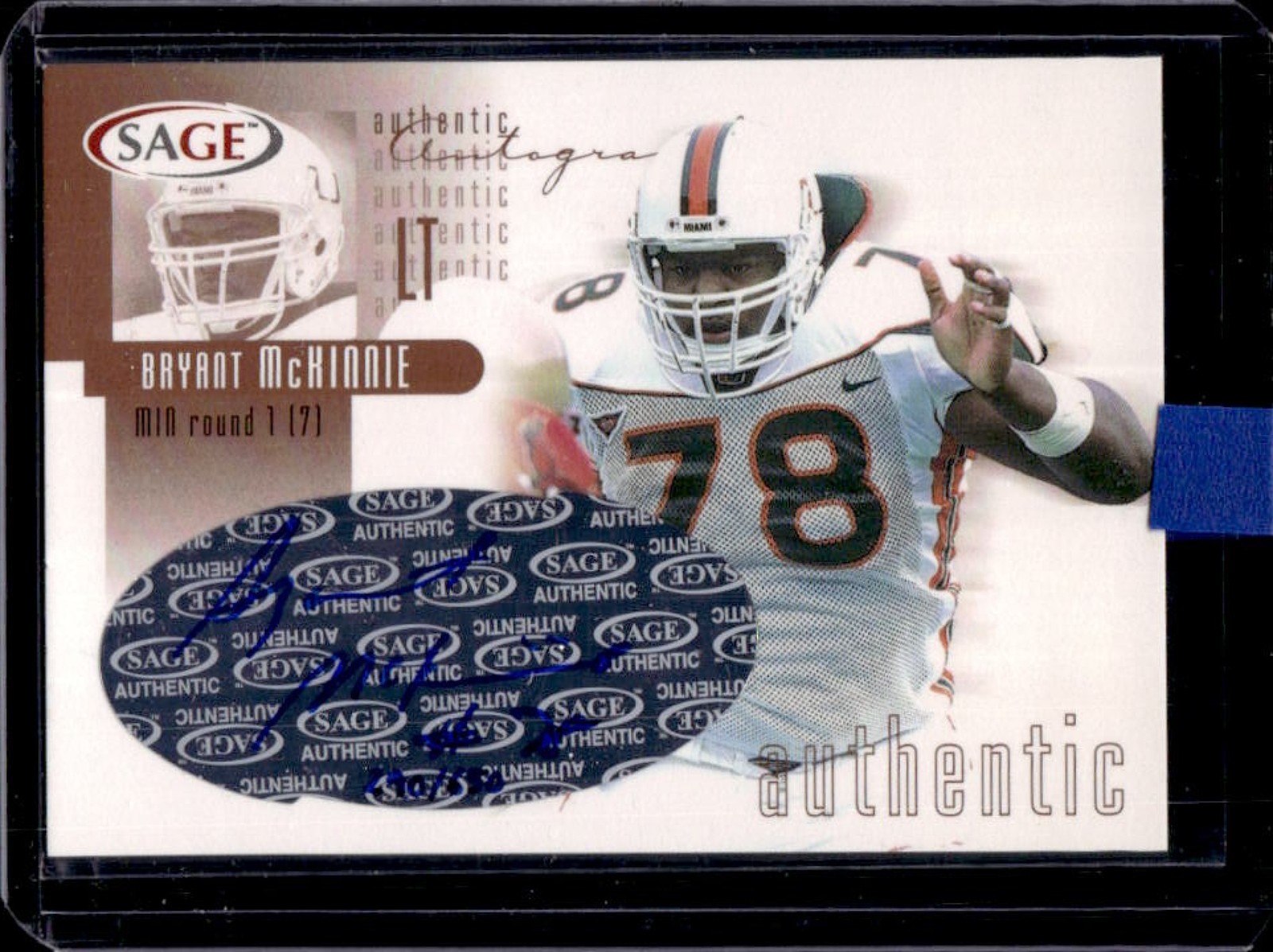 Bryant McKinnie SA-GE Autographs #A27 Bronze
