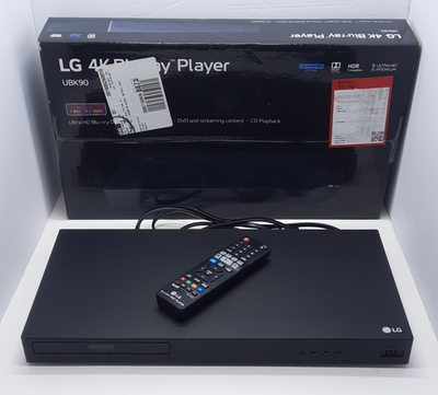 美品　LG ULTRAHD　UBK90　ブルーレイディスクプレイヤー LG UBK90 4K UHD Blu-ray Disc Player with Dolby Vision + Remote
