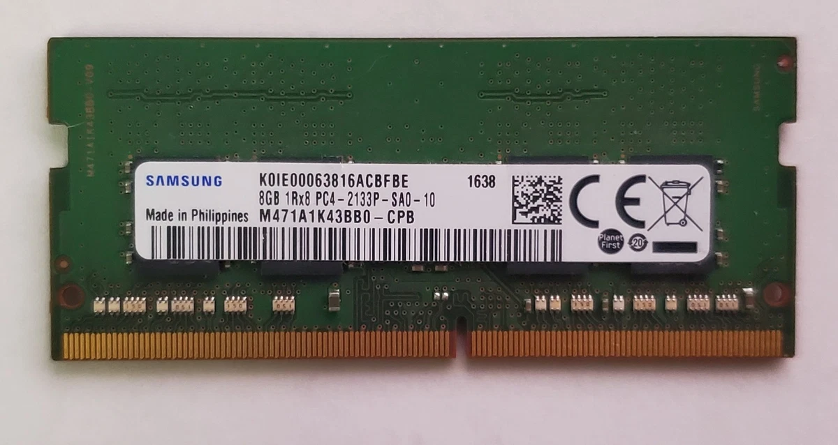 Samsung PC4-17000 (DDR4-2133) Bus Speed Computer RAM 8 GB Capacity