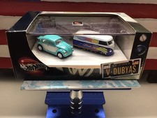 Hot Wheels 100 Volkswagen V Dubyas Vw Bug Microbus 2 Car Set 2002 Vintage 164 Hot Wheels 100 Volkswagen V Dubyas Vw Bug Microbus 2 Car Set 2002 Vintage 164