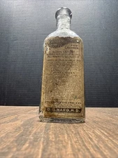 Vintage DR.D.B HANDS MEDICINE BOTTLE REMEDIES FOR CHILDREN COUGH & CROUP MEDS 