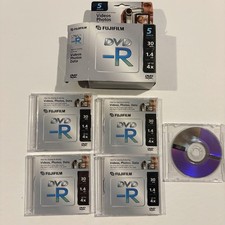 FUJIFILM DVD -R 1.4 GB Storage Media Photos Video Data Camcorder X4 5 Discs