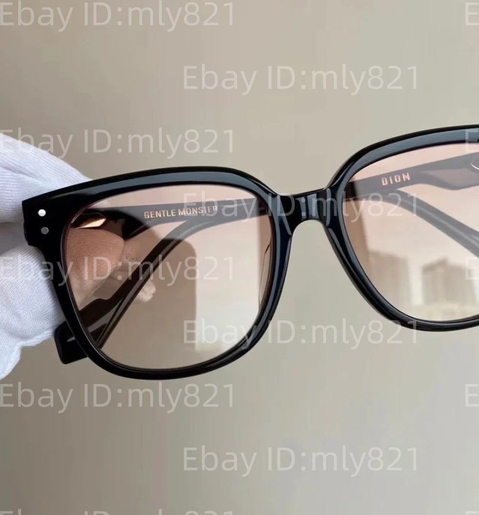 GentleMonster Sunglasses Dion 01(RG) Black Frame Sunset color