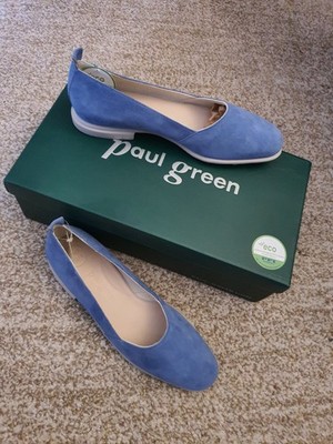 PAUL GREEN Schlupfschuhe 39 Slipper Loafer NEU Leder blau