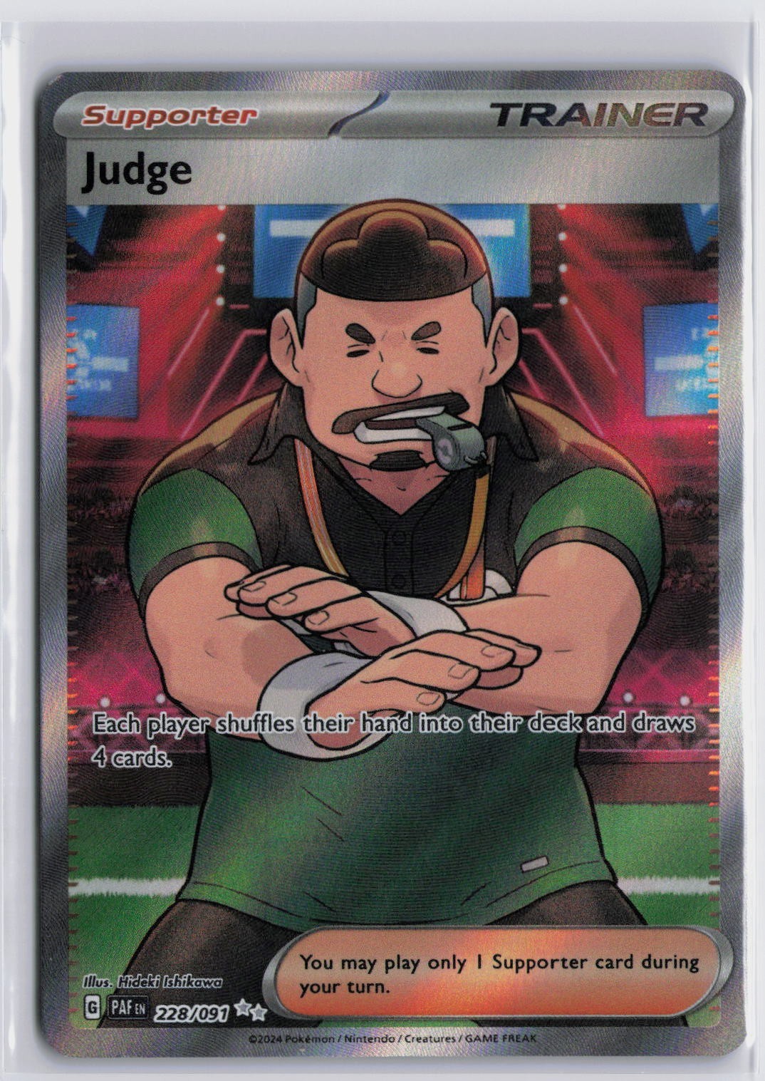 Judge 228/091 - Ultra Rare - Scarlet & Violet Paldean Fates