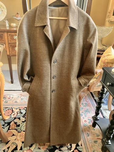 Burberry London: Raglan Overcoat 100% Wool; Olive Brown, 40 R; CLASSIC, NWOT - Picture 15 of 16