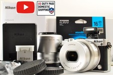 [Mint+++ SC:13558] Nikon 1 J5 Silver Double z...