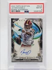 JAYDEN DANIELS 2024 TOPPS INCEPTIONS ROOKIE AUTOGRAPH C RC AUTO PSA 8 Q0004