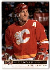 Tim Hunter 2020-21 SP Signature Edition Legends UD Canvas #C-19 Calgary Flames