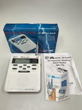 Midland WR-100 NOAA All Hazards Weather Alert Radio With Box Manual