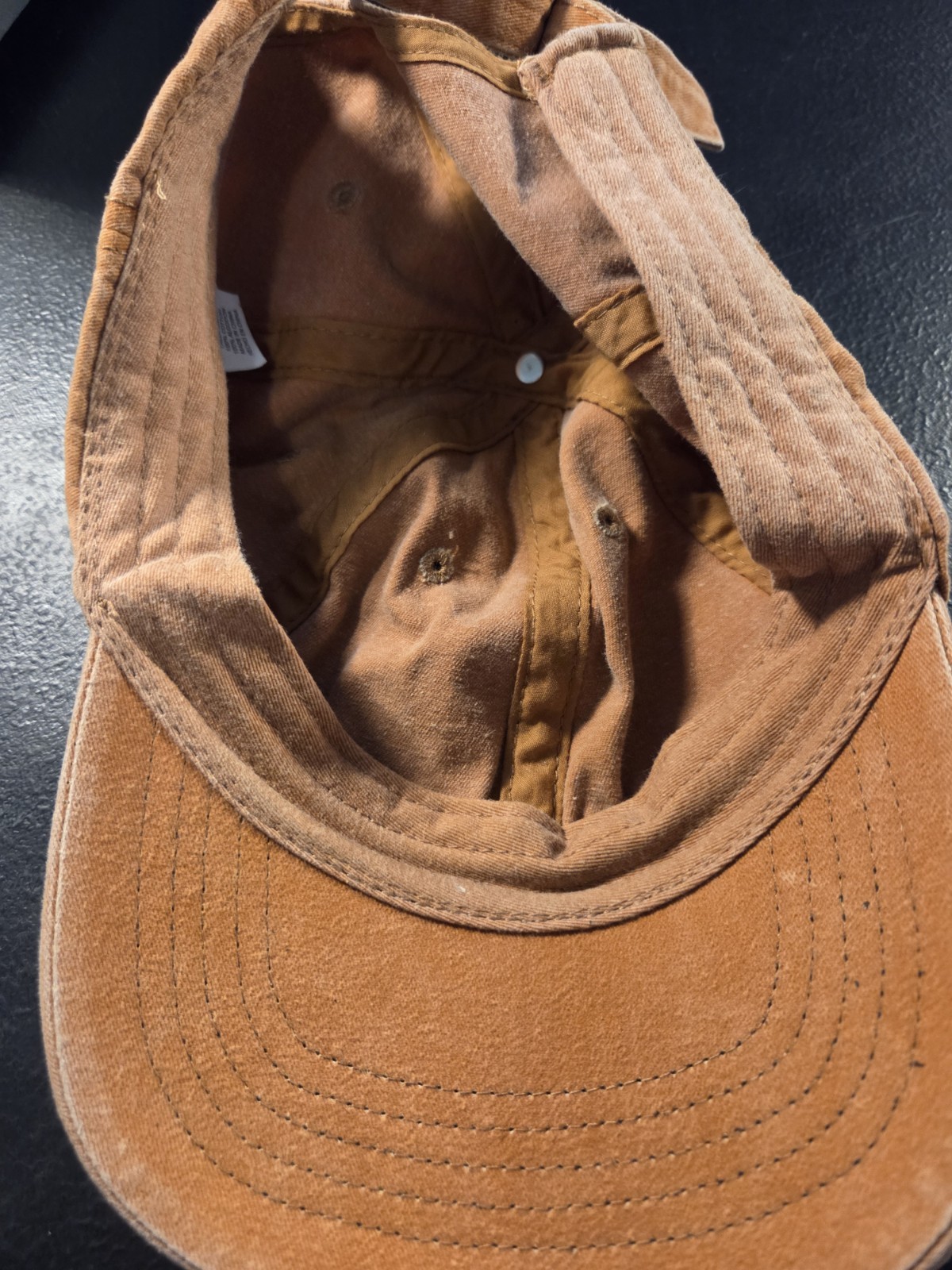 Solid Blank Red Orange  Adjustable Cap Hat - image 8