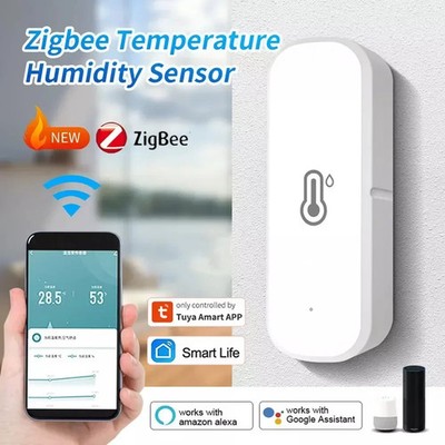 Tuya Smart Zigbee3.0 Temperature and Humidity Sensor Indoor Thermometer Monitor 