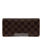 LOUIS VUITTON long wallet PVC Brown full pattern men's Used