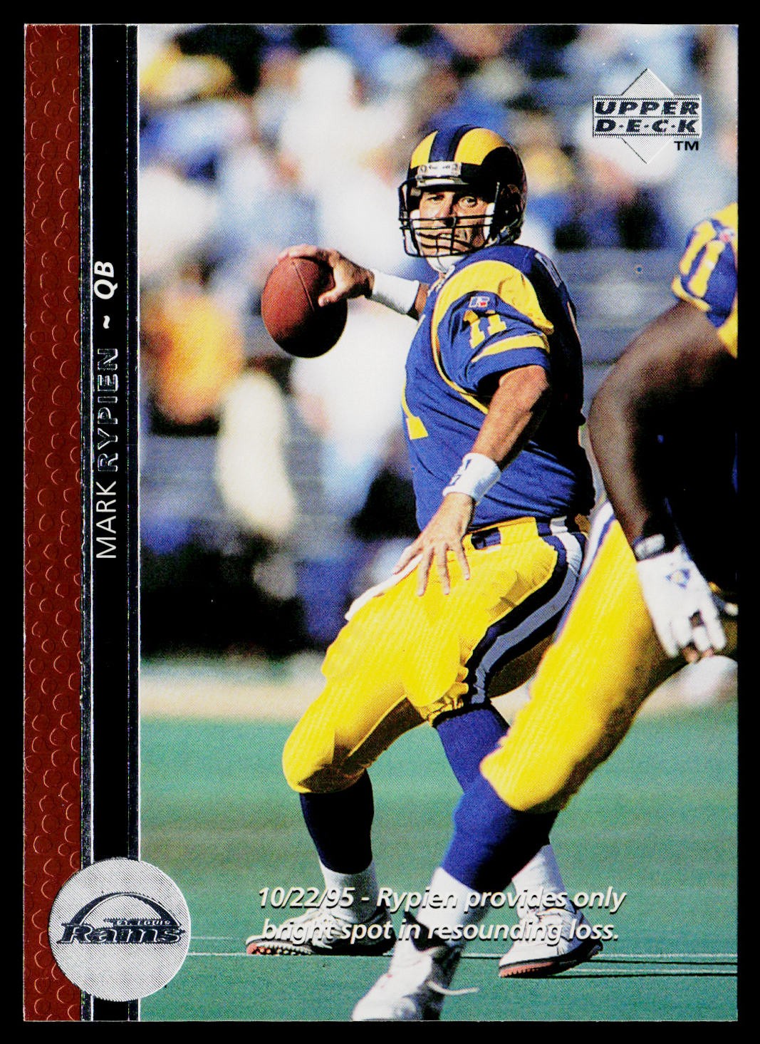 1996 Upper Deck #175 Mark Rypien