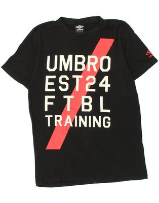 UMBRO Herren Grafik T-Shirt Oberteil Medium schwarz BP83