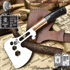 Ashen Edge Custom Forged Clever Chopper Axe Knife ATS-34 Steel Corain Camping