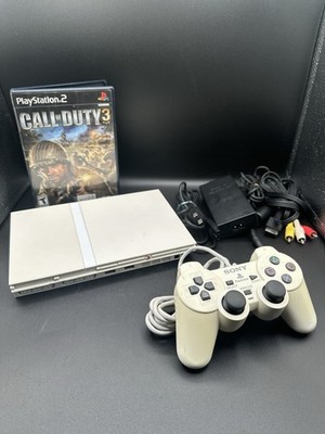 Sony PlayStation 2 Slim Ceramic White Bundle SCPH-79000 Region Free With Game