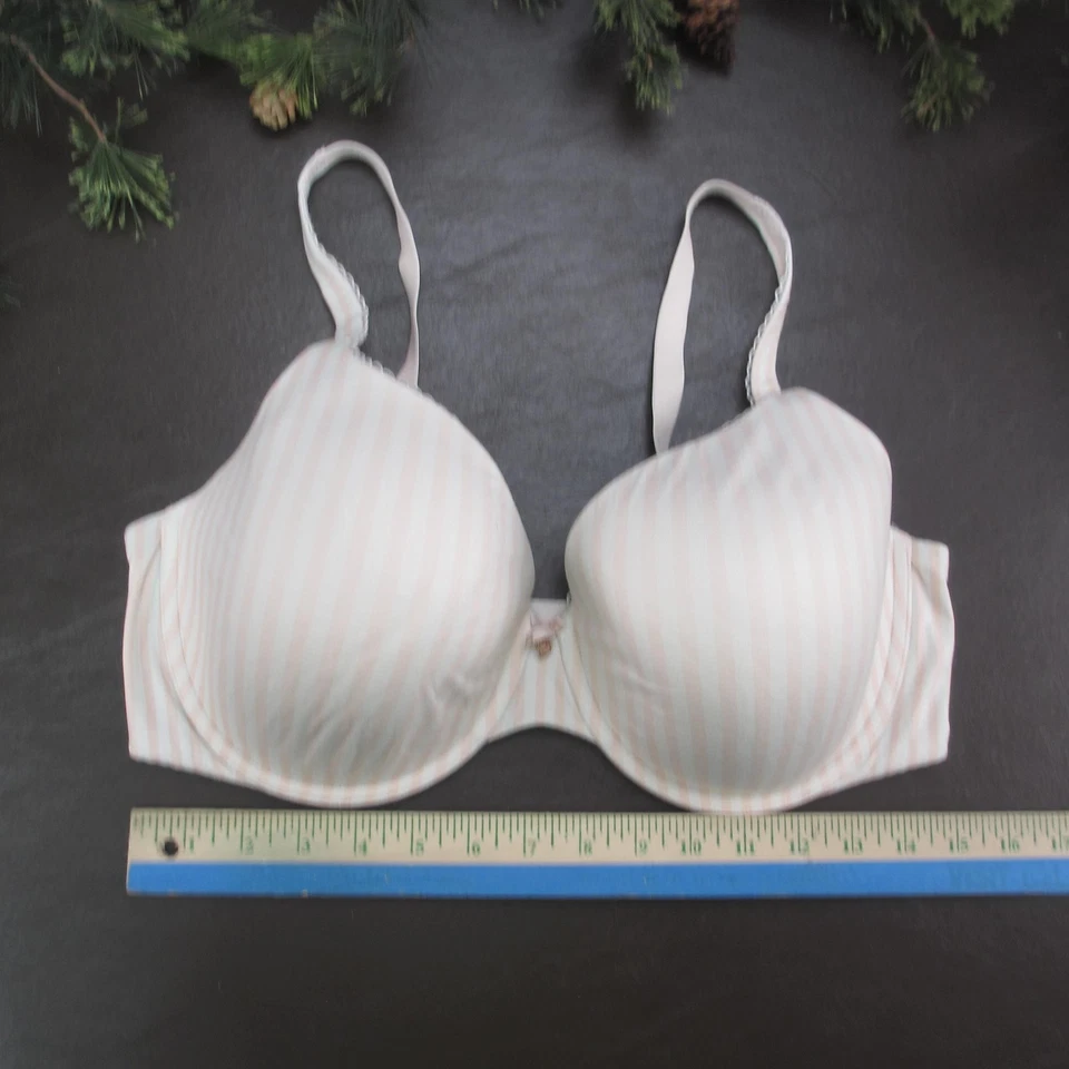 Sutiã feminino Victoria's Secret 38DDD listra rosa corpo por Victoria cobertura perfeita - Imagem 2 de 4