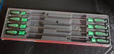 New Snap-on Instinct Green Soft Handled 8pc Cabinet Screwdriver Set Sgdxl80bg New Snap-on Instinct Green Soft Handled 8pc Cabinet Screwdriver Set Sgdxl80bg
