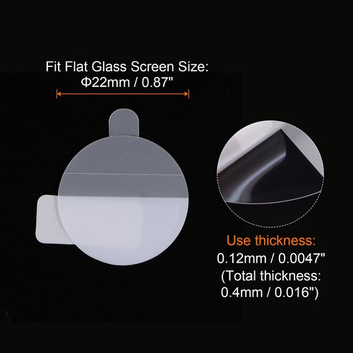 3pcs Watch Glass Screen Protectors 22mm TPU Round Smartwatch Screen Protective - Photo 2/6
