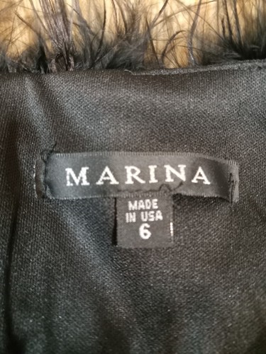 Marina Jumpsuit Damen Größe 6 Schwarz Party Schulterfrei Elegant Hergestellt in den USA - Bild 4 von 6