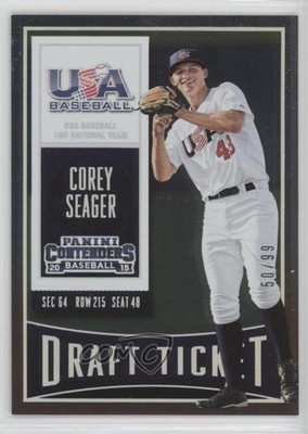 2015 Panini Contenders Draft Ticket 50/99 Corey Seager #2 o7m