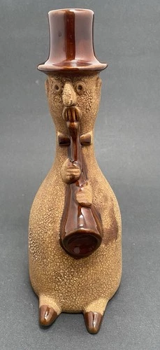 Vintage Royal Haeger Pottery Toe Tapper Barware Musician Playing Saxophone