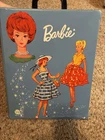 Vintage 1960s Barbie Doll Carrying Case. 2 Sided Image. Barbie Blue.