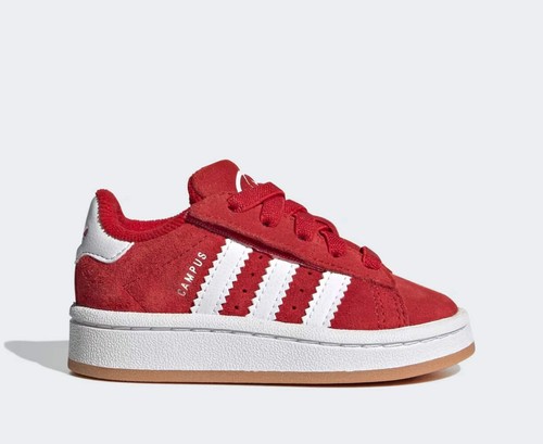 Adidas Campus 00s El Rosso Scarpe Infant Bambino Sportive Sneakers JI4336 - Foto 2 di 6