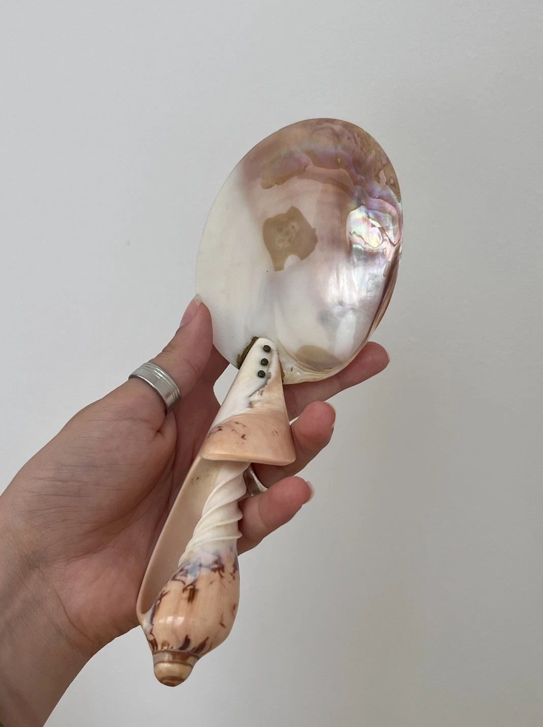 Antique Mother Of Pearl Large Spoon