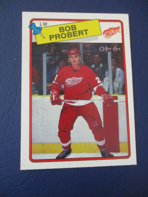 1988-89 O-PEE-CHEE RC #181 BOB PROBERT RED WINGS STARS HOCKEY NM ROOKIE CARD!