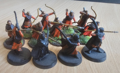 Herr der Ringe Figuren - Gut 12x LOTHLÓRIEN Waldelf Krieger Middle Earth
