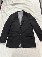 Haggar H26 Men's Button Up Tailored-Fit Blazer Jacket Business Casual 40R
