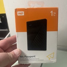 WD - My Passport 1TB External USB 3.0 Portable Hard Drive - Black