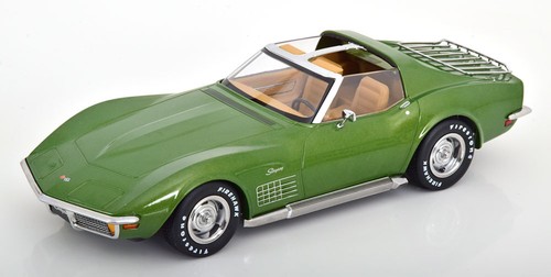 Chevrolet Corvette C3 1972 verde metálico escala 1:18 - Imagen 2 de 9