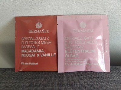 Dermasel Spezialzusatz für totes Meer Badesalz Macadamia, Nougat Vanille...