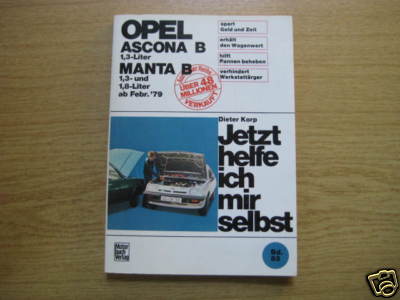 Reparaturanleitung Etzold Opel Kadett Corsa Ascona Manta Omega 22 In
