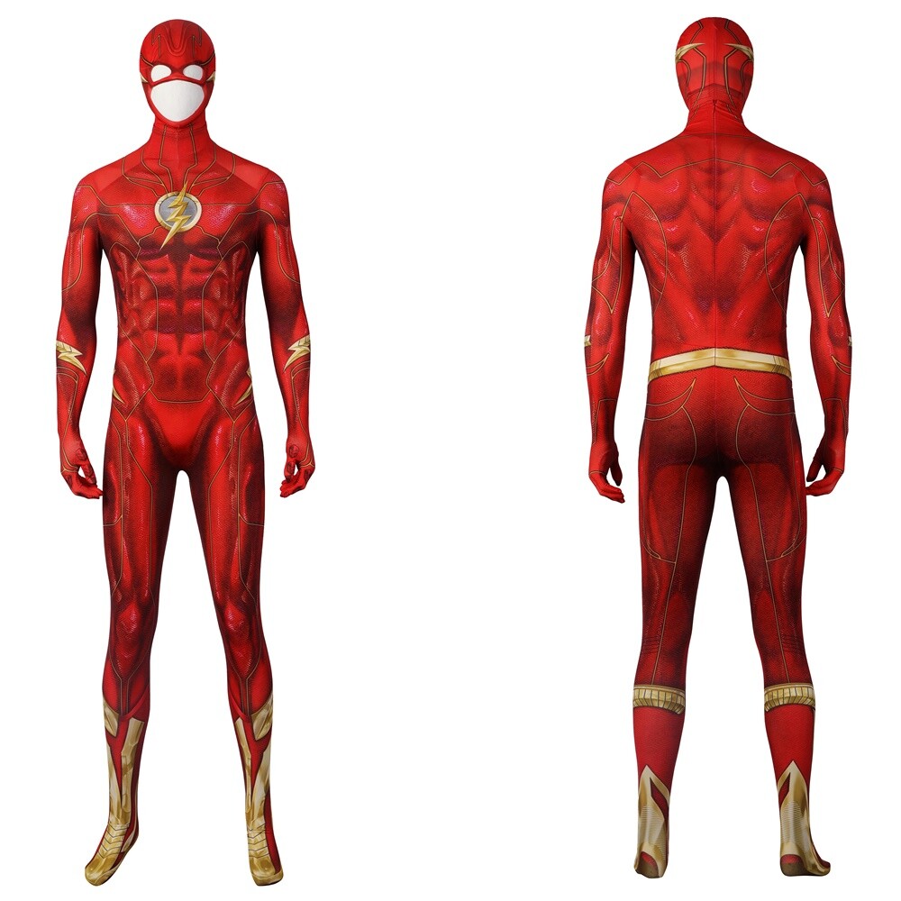 The Flash Season Costume Barry Allen Cosplay Jumpsuit